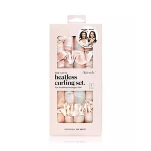 Satin Heatless Hair Curler Set - Bundle includes 2 Sets